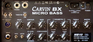 Carvin MB10 Micro Bass – control panel – large